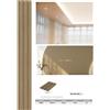 TrAdE Shop Traesio Pannello decorativo 3D effetto rovere 12x122x290 cm doghe verticali in PS