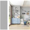 TrAdE Shop Traesio Pannello decorativo 3D grigio 600x2400 mm rivestimento parete doghe moderne
