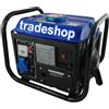 TrAdE Shop Traesio GENERATORE DI CORRENTE ELETTRICO SILENZIATO PORTATILE 650W MOTORE 2 TEMPI
