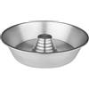 TrAdE Shop Traesio STAMPO FORMA CIAMBELLA LISCIA 30 CM TEGLIA FORNO ALLUMINIO BABA CASATIELLO