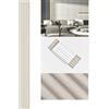 TrAdE Shop Traesio Pannello Decorativo 3D in PS Effetto Doghe 12x120x2900mm Rivestimento Parete