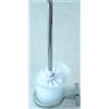 Cleafe PORTA SCOPINO PARETE IN ACCIAIO VETRO SATINATO A PARETE CON SCOPINO BAGNO 52208A