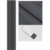 TrAdE Shop Traesio Pannello decorativo 3D effetto legno grigio 13x122x290 cm effetto doghe moderne