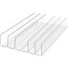 6 PCS Divisori Per Ripiani Mensole Armadio Separatore Trasparenti