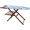 MEETING ASSE DA STIRO LEGNO SCURO MODELLO MARA CON PORTA CALDAIA FRASM 120x35