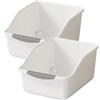 Organizzatore sottolavello in plastica da 2/3 pezzi con ruote contenitori per