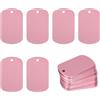 uxcell 55 Pezzi Piastre Metalliche 2" per Stamping, Tag Alluminio Rosa con Foro