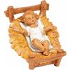 Fontanini Statuine presepe Gesù Bambino nella culla in resina Categoria 30cm Fontanini