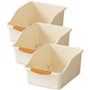 Organizzatore sottolavello in plastica da 2/3 pezzi con ruote contenitori per