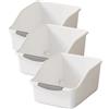 Organizzatore sottolavello in plastica da 2/3 pezzi con ruote contenitori per