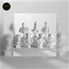 Mini Busto Greco in Gesso Scultura Classica Decorativa