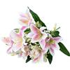 Bouquet Giglio Seta 7 Fiori 34cm per Matrimonio Cerimonia per decorazione
