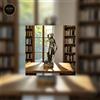 Dea della Giustizia Statua Retrò con Bilancia e Spada