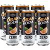Oransoda 6X Oransoda Zero L'Originale Aranciata Italiana Oran Soda 330ml [6 Lattine]