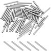 uxcell Perni in Metallo 3x30 mm, 50 Pcs Supporti Mensola Argento per Scaffali