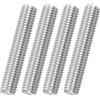 uxcell 4 Pezzi per M10x55mm Barra Filettata 316 Acciaio Inox Passante, Passo 1.5mm