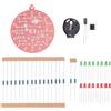 No 2X(NE555 LED Decorazione per Albero di Natale LED Lampeggiante PCB Saldatur7129
