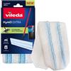 Vileda H2PrO Flat Mop Ricambio Microfibra Lavabile Pavimenti Duri