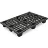 EMPOTEC Pallet Bancale Pedana in Plastica Nera 120x80x14 cm Portata Statica 1200 kg