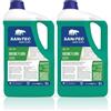 SANITEC SET 2x PZ Detergente Pavimenti Igienic Floor Mela Verde - 10 Litri