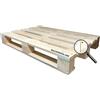 MASTERBRICO Pallet Legno 120x80 cm di tipo EPAL Compatibile EUR Pallet in Legno di Abete di