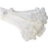 ERKO 100 Fascette Plastica Bianche 360x4,8mm Cablaggio Professionali Resistenti 23kg