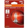 Osram 1 UNA Lampada Lampadina Alogene Ricambio OSRAM NIGHT BREAKER SILVER H7 12V 55W