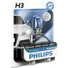 PHILIPS una Lampada Lampadina alogena H3 WhiteVision 12V55W PK22s B1