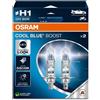 Osram Coppia Lampade Lampadine Alogene Ricambio COOL BLUE BOOST H1 (P14.5s) 12V 80W