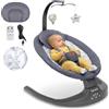 Does not apply Ralf 2In1 Sdraietta Dondolo per Neonato Da 0 Fino a 9Kg Altalena Con 12 Melodie