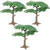 3 PC Modello Alberi Plastica Giocattolo Piccoli Finti Piccolo Albero Finto