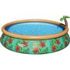 BESTWAY PISCINA FUORI TERRA FAST SET PARADISE PALMS 4,57 M X 84 CM