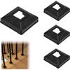 uxcell 4-Pack Copri Base per Paletti Interni 1.18"x1.18", Split per Ringhiere
