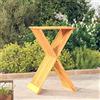 vidaXL Sgabello Pieghevole 40x32,5x70 cm in Legno Massello di Teak vidaXL
