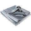 Does not apply Telo Multifunzione Grigio Nero 6x6 m Telone Occhiellato Impermeabile 200g