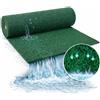 SOLEILUX Tappeto Pavimento Antiscivolo Drenante Riccio Verde 1x3 mt - Spessore 15 mm
