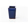Pollice Verde Vaso bonsai quadrato 6 cm smaltato blu