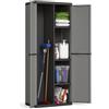 KIS ARMADIO ARMADIETTO KETER JOLLY PORTASCOPE COLORE GRIGIO 68X39X166H 2 ANTE RESINA