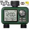 Timer Irrigazione 2 Uscite, Grande Display LCD, Centralina Irrigazione, Orologio