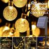 Piushopping CATENA LUMINOSA SOLARE SERIE LUCI NATALE LAMPADINE LED FESTE PARTY ESTERNO 10 MT