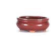 Pollice Verde Vaso bonsai ovale 12 cm smaltato prugna