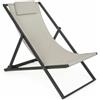 Bizzotto SDRAIO SEDIA ALLUMINIO PIEGHEVOLE CAMPEGGIO MARE SPIAGGIA TEXTILENE TAYLOR