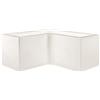 ELBI Vaso fioriera angolare liscio in resina Fenice cm. 100 x 100
