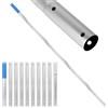 Does not apply Asta Telescopica per Piscina, 10 Sezioni 3,4M Con Clip EZ Regolabile, Asta per P