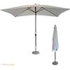 Piushopping OMBRELLONE DA GIARDINO PALO CENTRALE cm 200x300 ALLUMINIO GAZEBO 2x3 TELO ECRU