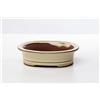 Pollice Verde Vaso bonsai smaltato ovale cm. 15
