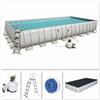 Bestway PISCINA BESTWAY FUORITERRA 956x488x132 RETTANGOLARE FULL OPTIONAL POMPA SCALA