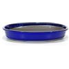 Pollice Verde Vaso bonsai ovale smaltato blu 45 cm.