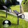 Universo COPPIA FARO CON PANNELLO SOLARE RICARICABILE 7 WATT FARETTO LUCE BIANCA GIARDINO