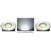 COPPIA FARETTI A LED DA INCASSO - 12V - 3,5W - IP68 - ALLUMINIO + FLANGIA INOX